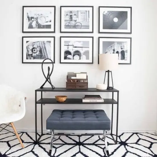 Blu Monaco Wood Mail Organizer with Drawer & Pen Holder image {2}