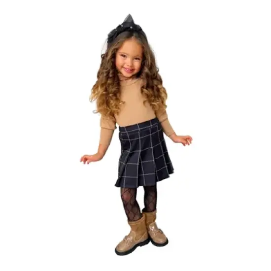 Girls Top of the Class Sweater & Pleated Skirt Set - Mia Belle Girls image {6}