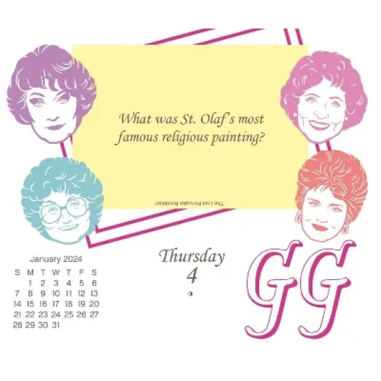 Trends International Inc. 2024 Daily Desk Calendar 4.25"x5" Golden Girls image {5}