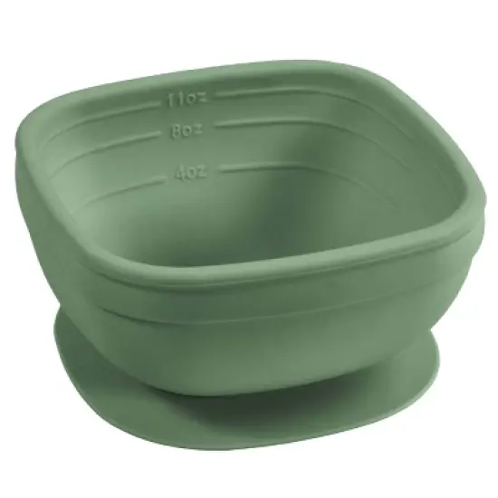 Re-Play Silicone Suction Bowl with Lid - Sage image {3}