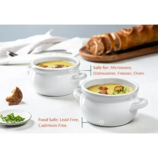French Onion Soup Crocks, 18 oz, Set of 4 image {2}