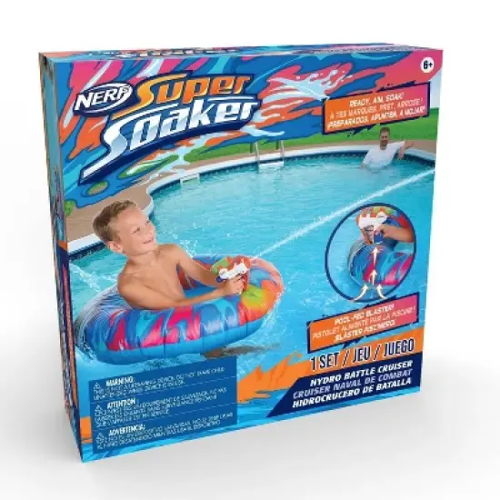 NERF Super Soaker Hydro Battle Cruiser by WowWee: Kids PVC Inflatable Float image {1}