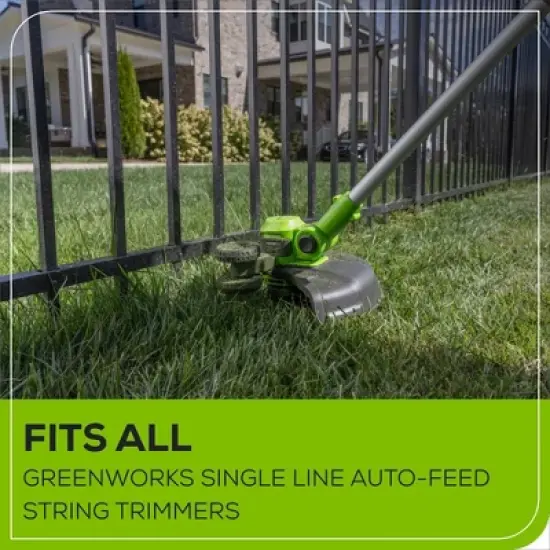 Greenworks .065" Single Line String Trimmer Spool Grass Catcher image {2}