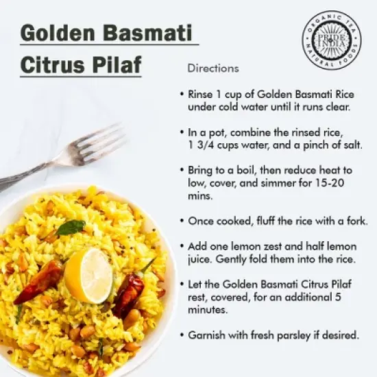 PRIDE OF INDIA Golden Basmati Rice image {4}