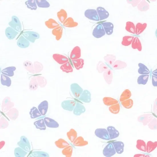 Hudson Baby Girls Cotton Changing Pad Cover, Pastel Butterfly, One Size image {1}