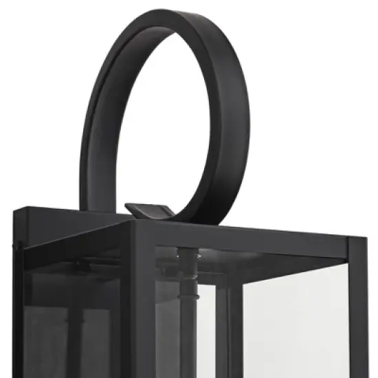 John Timberland Mira Modern Outdoor Wall Light Fixture Flat Black 21 1/2" Clear Glass for Post Exterior Barn Deck House Porch Yard Posts Patio Home image {2}