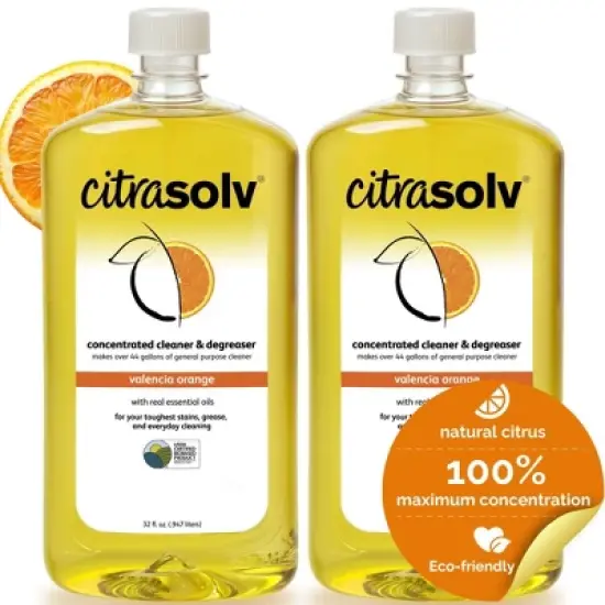Citra Solv Concentrated Cleaner & Degreaser, Deodorizer, Home & Outdoor, Adhesive Remover, Natural Orange Oil image {14}