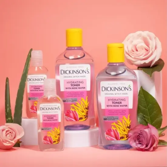 Dickinson's Enhanced Witch Hazel with Rosewater Alcohol-Free 98% Natural Formula Hydrating Toner - 16 fl oz image {3}