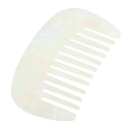 Unique Bargains Anti-Static Pocket Size Wide Tooth for Thick Curly Hair Detangling Comb 1 Pc image {6}