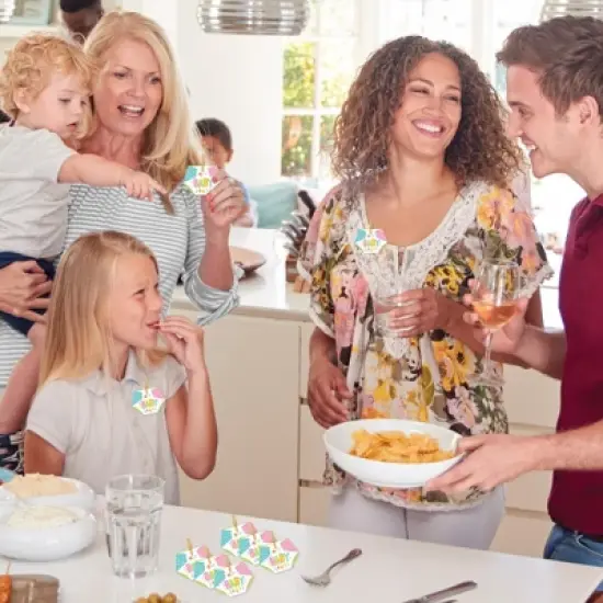 Big Dot of Happiness Colorful Baby Shower - Baby Shower Conversation Starter - 2-in-1 Dirty Diaper Game - Set of 24 image {2}