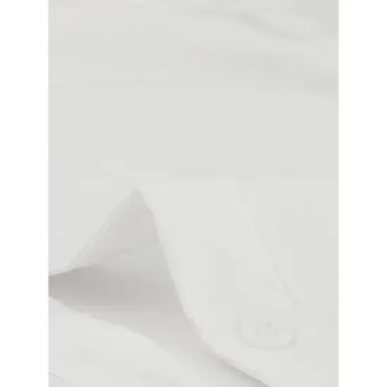 Allegra K Women's Office Button Down One-Piece Short Sleeve Bodysuit Work Shirt image {4}