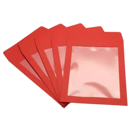 Unique Bargains Mailing Statement Photos Catalogs Full Face Window Clear Single Sided Envelopes image {10}
