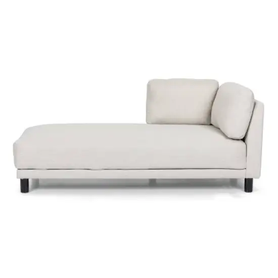 Hyland Contemporary Fabric Upholstered Chaise Lounge - Christopher Knight Home image {4}