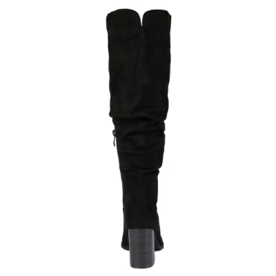 Journee Collection Womens Aneil Stacked Heel Knee High Boots image {2}