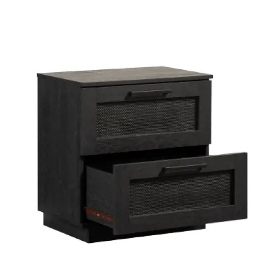 Sauder Tiffin Line Nightstand&nbsp;Raven Oak image {1}