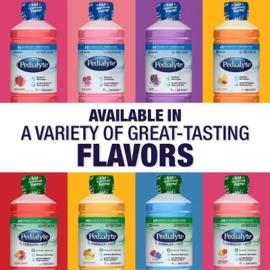 Pedialyte Advanced Care Electrolyte Solution Hydration Drink - Cherry Punch - 33.8 fl oz image {7}