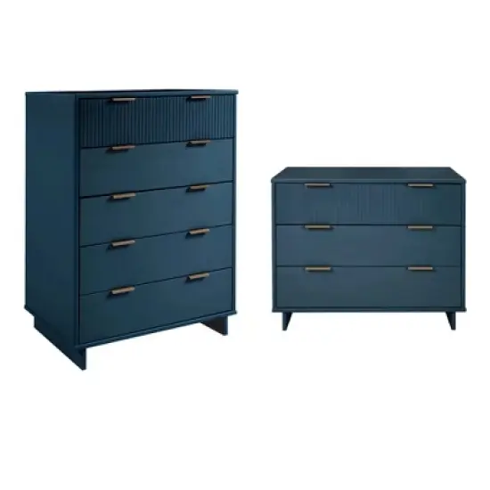 Manhattan Comfort 2pc Granville Chest and Dresser Bedroom Set image {21}