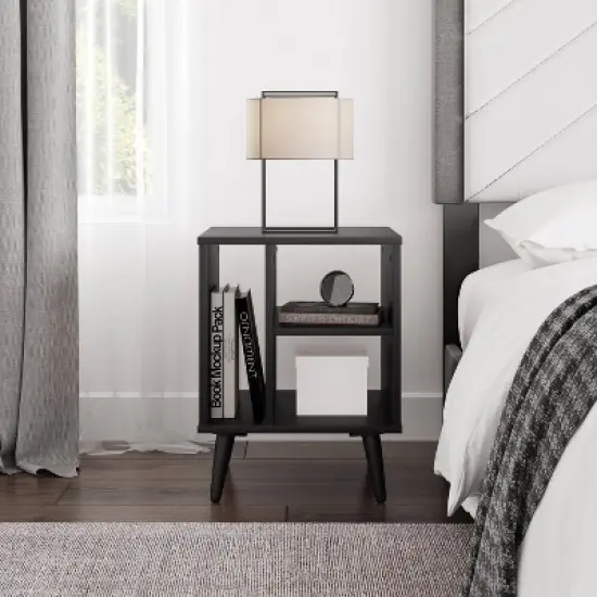 Warson Mid-Century Cubby Style Nightstand - Boyd Sleep Eco Dream image {3}