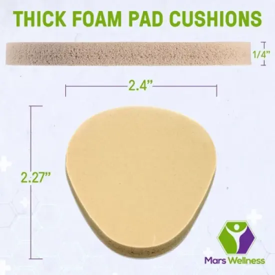 Mars Wellness Metatarsal Firm Tan Foam Foot Pad - 6 Pairs image {2}
