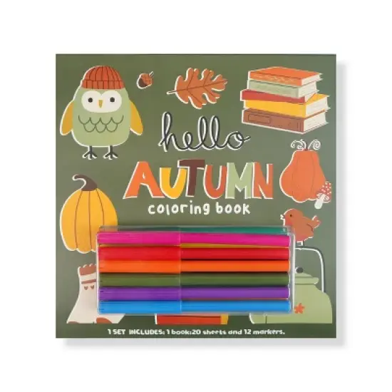 Kids' Coloring Book with Markers Autumn - Bullseye's Playground&trade; image {3}