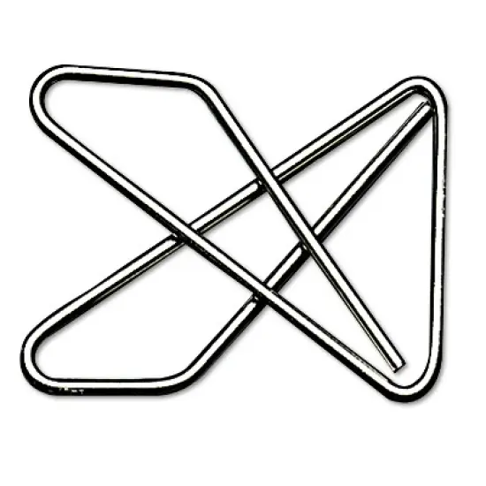 ACCO Ideal Clamps Metal Wire Small 1 1/2" Silver 50/Box 72620 image {1}