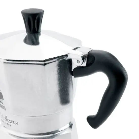 Bialetti Moka Espresso Maker 12 Cup: Aluminum Stovetop Moka Pot, Silver, Hand Wash, Ground Coffee, 96 oz Capacity image {1}