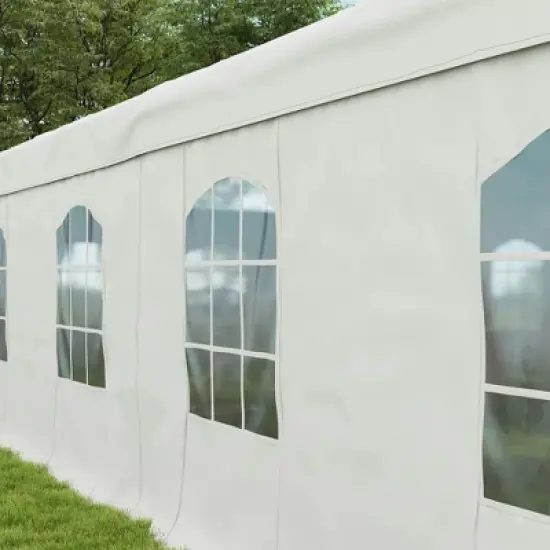 Resenkos Canopy, Outdoor Canopy Tent,Heavy Duty Party Tent, 19.5' x 39' Large Sun Shade Canopy Tent, White image {2}