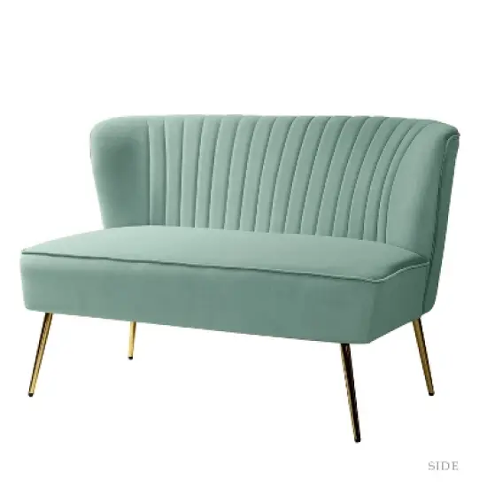 Velvet Nicolas Loveseat Sofa | Karat Home image {21}