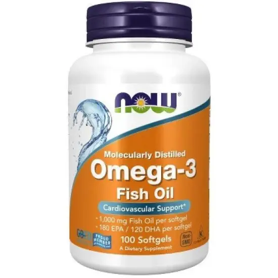 Omega-3 by Now Foods  -  100 Softgel image {3}