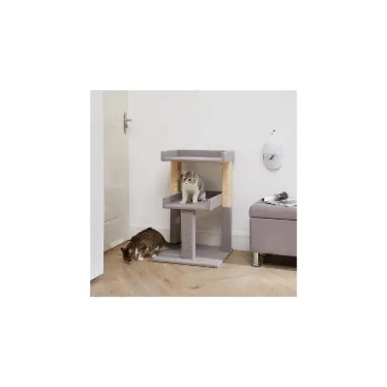 Cat Tree for Large Cats, Cat Tower for Large Cats, Cat Activity with Scratching Post, 2 Level Cat Play Perch image {3}
