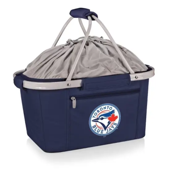MLB Toronto Blue Jays Metro Basket Collapsible Cooler Tote - Navy Blue image {4}