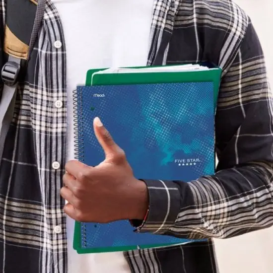 Five Star Active Subject Notebook 80ct Blue image {7}