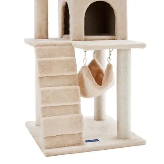 Sam's Pets Decker 51 Inch Cream Cat Tree image {5}