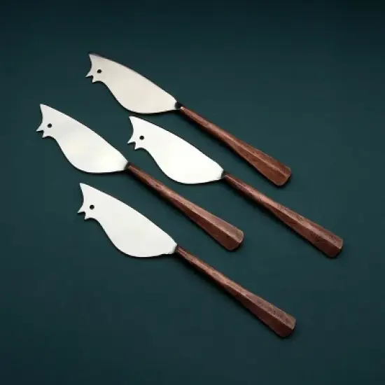 Inox Artisans Copper Ridge Ratoncito Cheese Spreader/Knife 4 Pc. Set image {3}