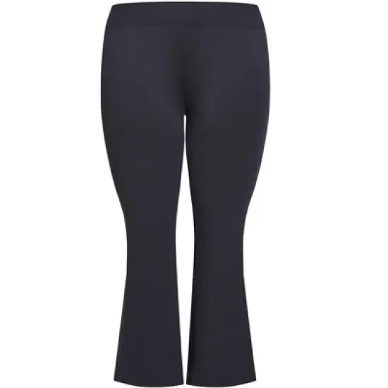 Women's Plus Size Pima Bootleg Legging Navy - tall | AVENUE image {2}