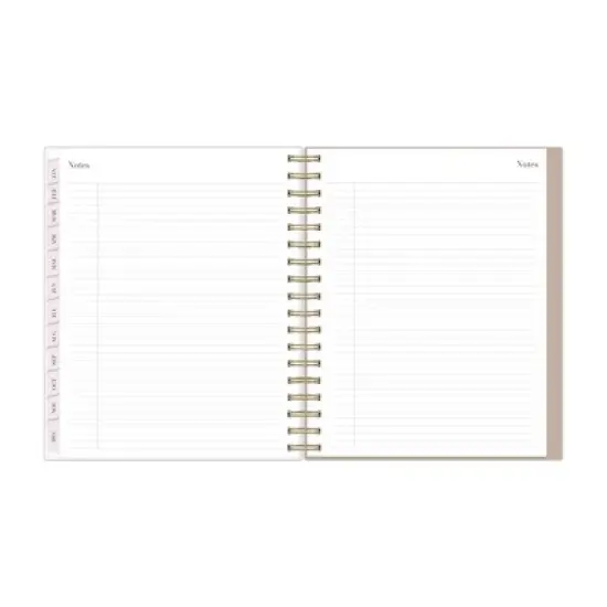 Blue Sky Rachel Parcell Daily/Monthly Planning Calendar 7"x9" Ella Tan Clear Pocket Cover image {9}