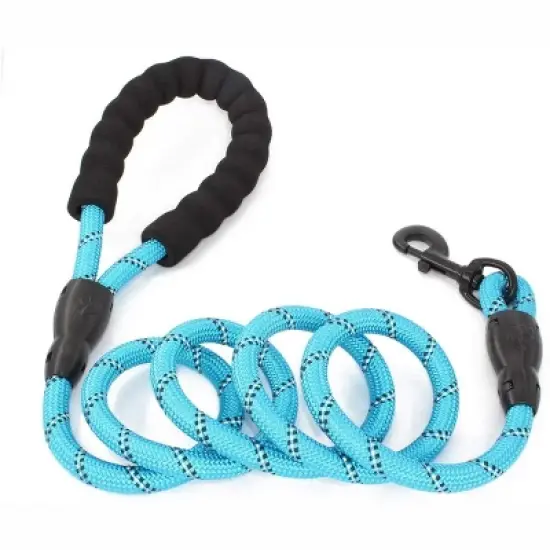 Doggy Tales Braided Rope Leash Blue image {1}