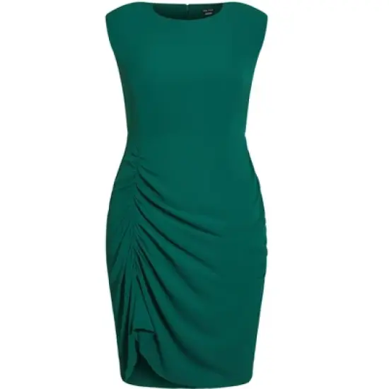 Women's Plus Size Side Split Dress - sea green | CITY CHIC image {4}