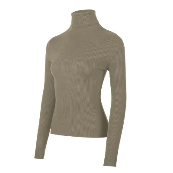 Zilpu  Lightweight Ribbed Turtleneck for Women - Slim Fit image {5}
