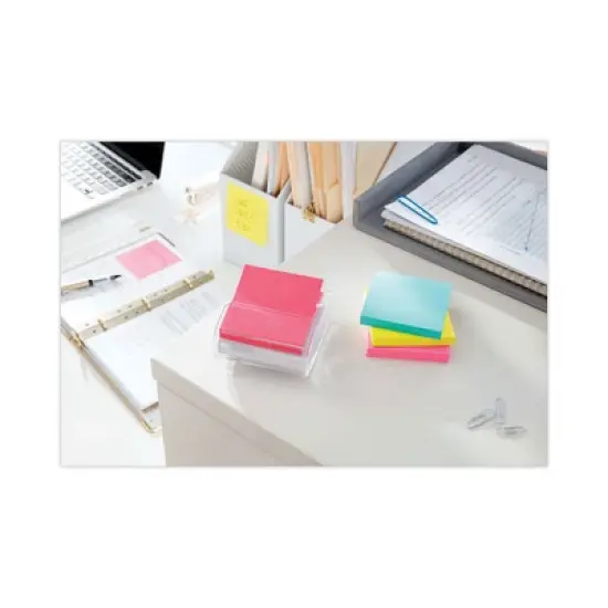 Post-it Dispenser Notes Super Sticky Pop-up 3 x 3 Note Refill Cabinet Pack, 3" x 3", Supernova Neons Collection Colors, 100 Sheets/Pad, 18 Pads/Pack image {6}