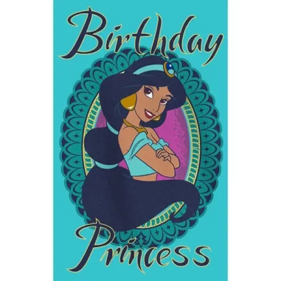 Girl's Aladdin Jasmin Birthday Princess T-Shirt image {1}