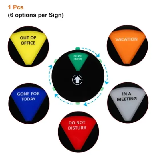 Unique Bargains Acrylic Magnetic Adhesive Decor Home Business Privacy Sign image {2}