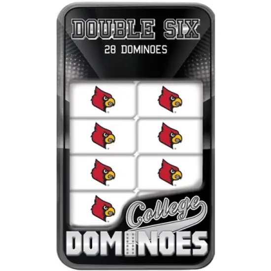 MasterPieces Officially Licensed NCAA Louisville Cardinals 28 Piece Dominoes Game for Adults image {1}