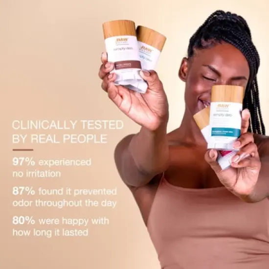 Raw Sugar Simply Deo Solid Deodorant - Santal + Verbena - 2.7oz image {7}