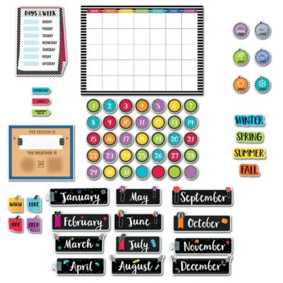 Creative Teaching Press&reg; Bold & Bright Calendar Bulletin Board Set image {1}