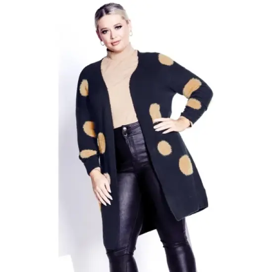 Women's Plus Size Donatella Cardigan - navy marle | EVANS image {6}