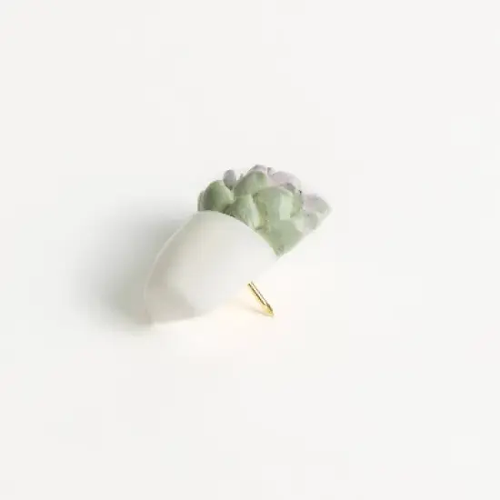 U Brands 6ct Potted Succulent Push Pins image {3}