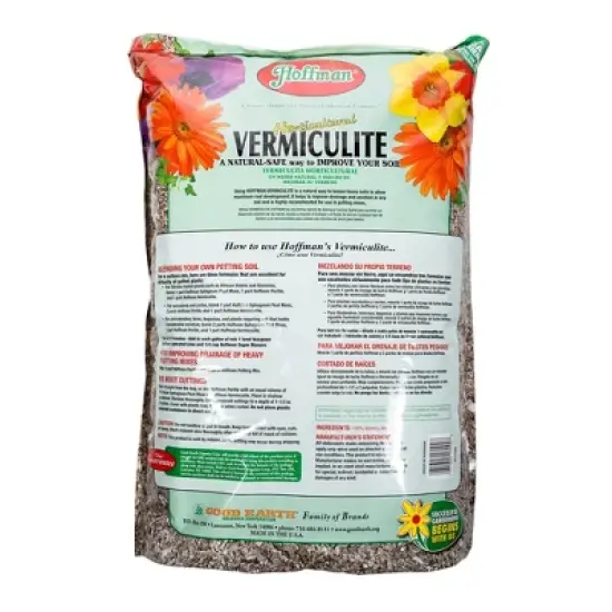 Hoffman Horticultural Vermiculite Lightweight Garden Soil Conditioner for Aeration and Moisture Retention image {1}
