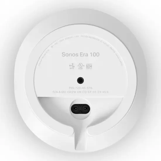 Sonos Era 100 Voice-Controlled Wireless Bluetooth Smart Speaker with Split Combo Cable Adapter with Ethernet and 3.5 mm Jack (Black) image {13}