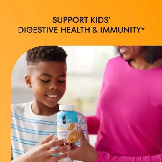 One A Day Kids' Multivitamin with Probiotic Gummies for Digestive Health - Orange - 60ct image {7}